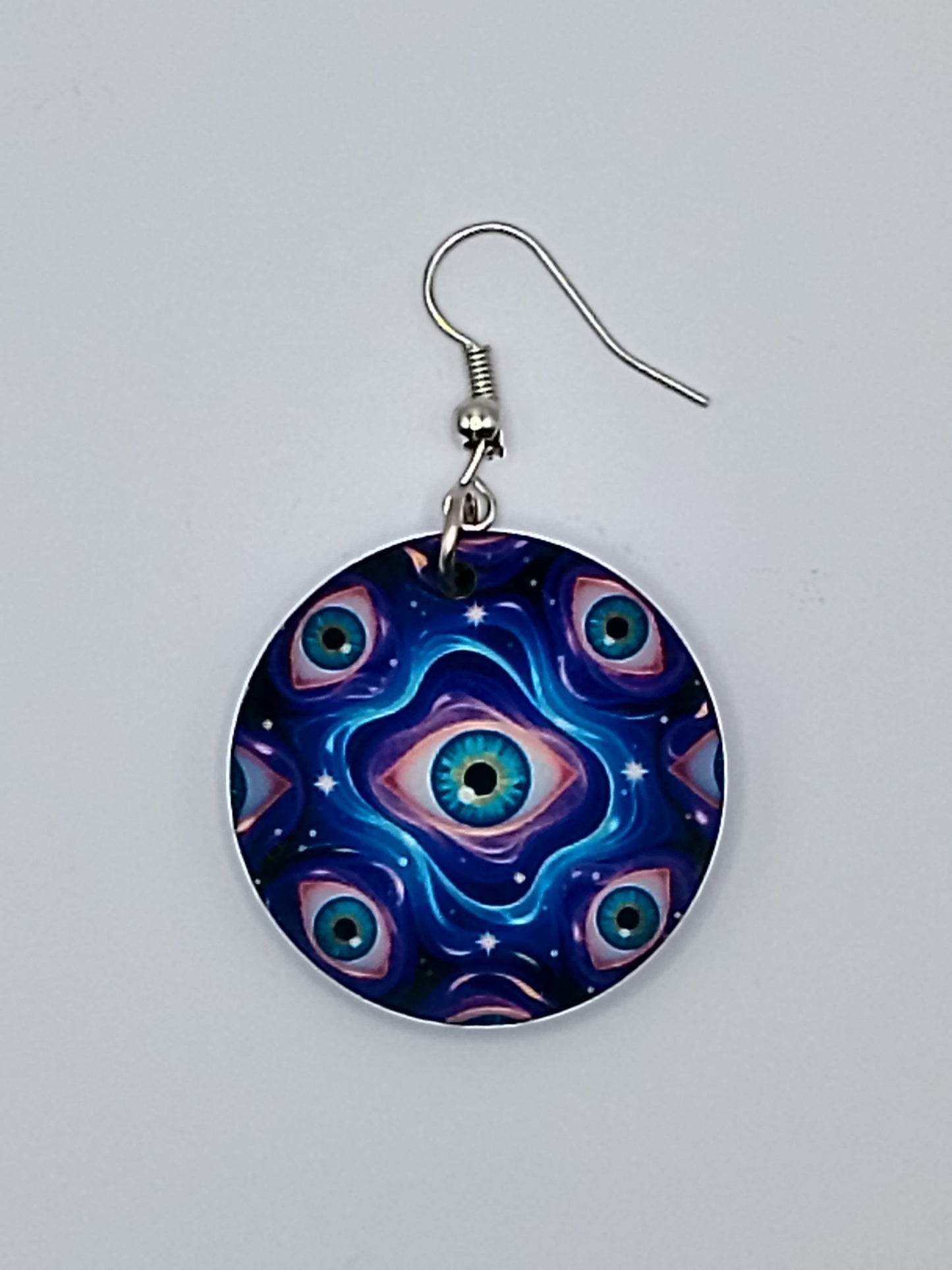 Hypnotic Cosmic Eyes Double-Sided Earrings