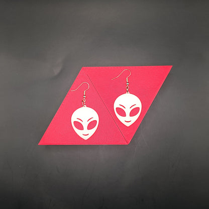 Glow-in-the-Dark Alien Earrings