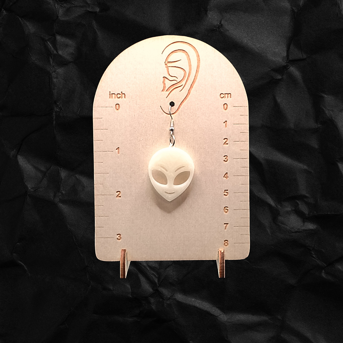 Glow-in-the-Dark Alien Earrings