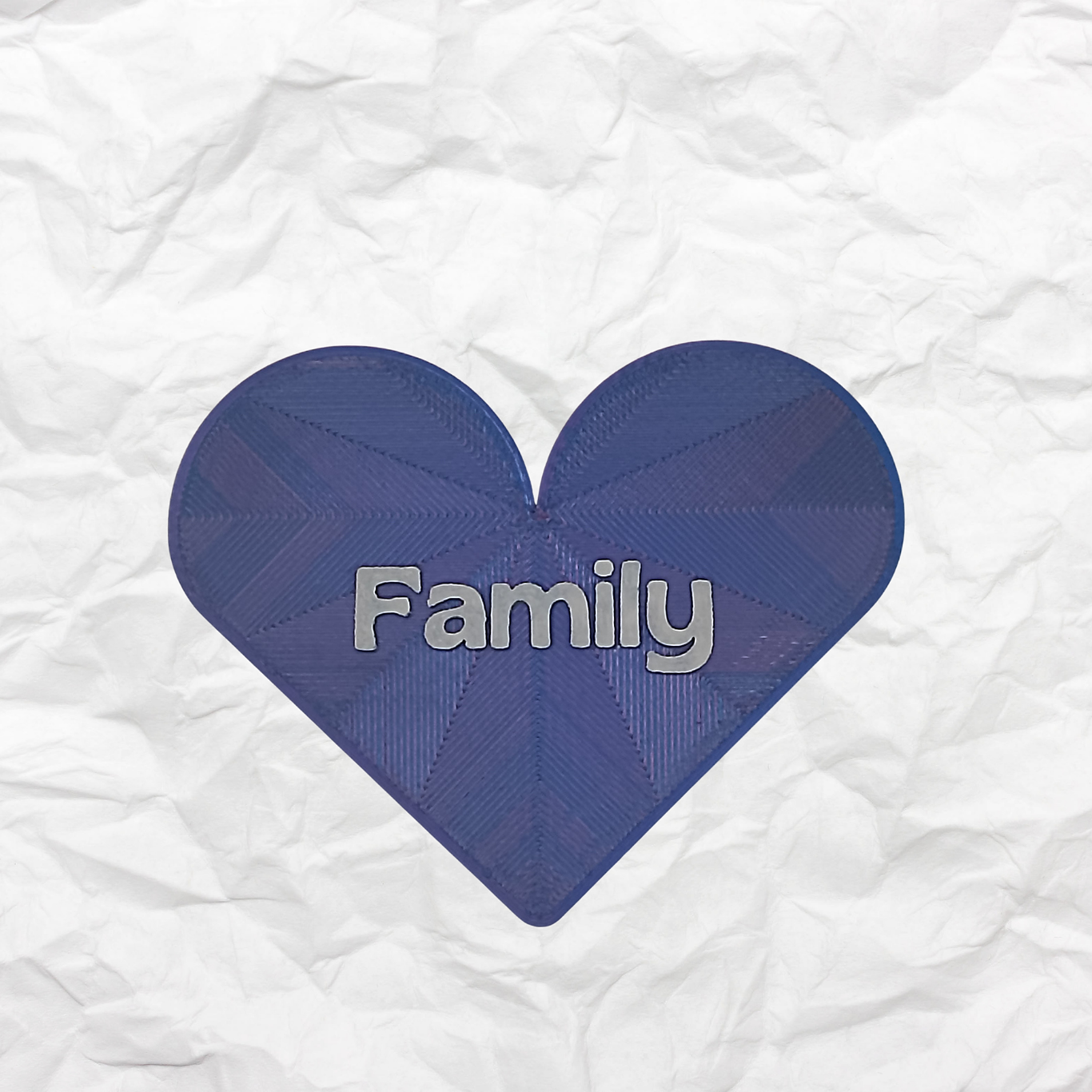 Heart Family Magnet - Handmade Fridge Magnet