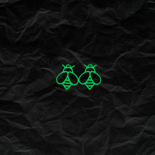 Glow-in-the-Dark Bee Earrings