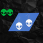 Glow-in-the-Dark Alien Earrings
