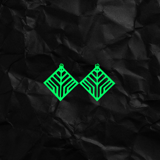 Glow-in-the-Dark Geometric Earrings