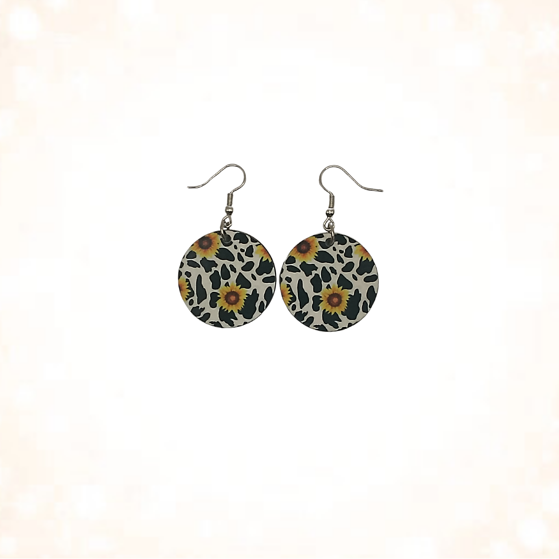 Sunflower Cow Print