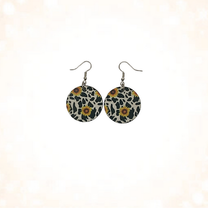 Sunflower Cow Print