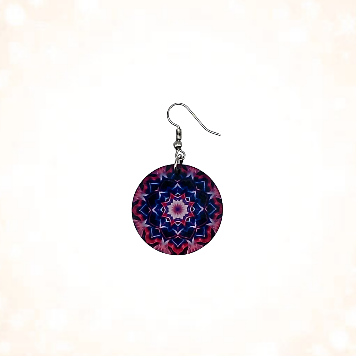 Cosmic Black Hole Round Dangle Earrings