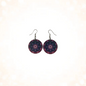 Cosmic Black Hole Round Dangle Earrings