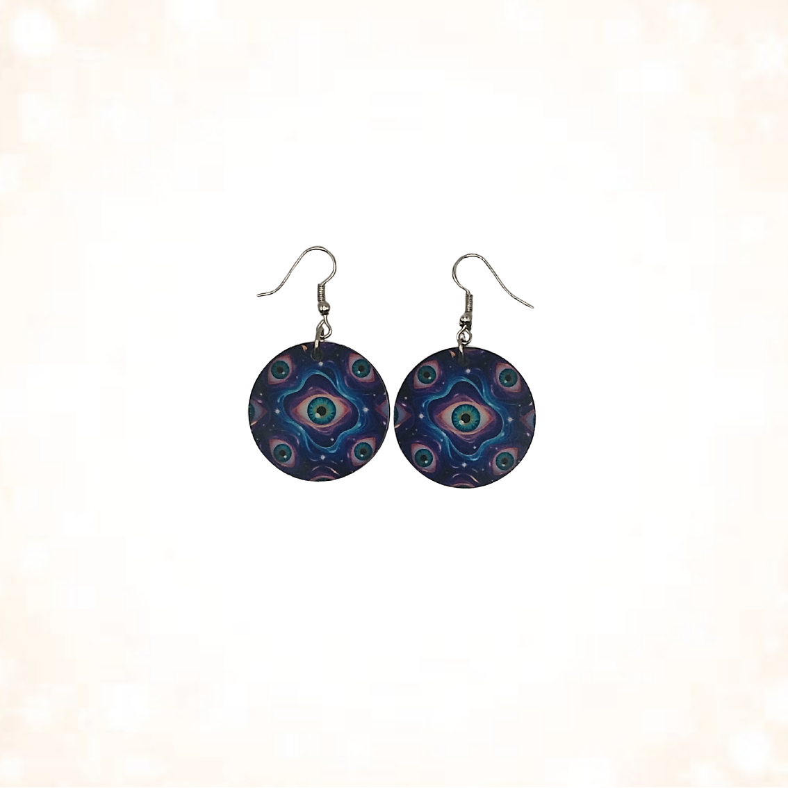 Hypnotic Cosmic Eyes Double-Sided Earrings
