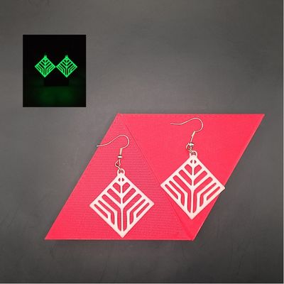 Glow-in-the-Dark Geometric Earrings