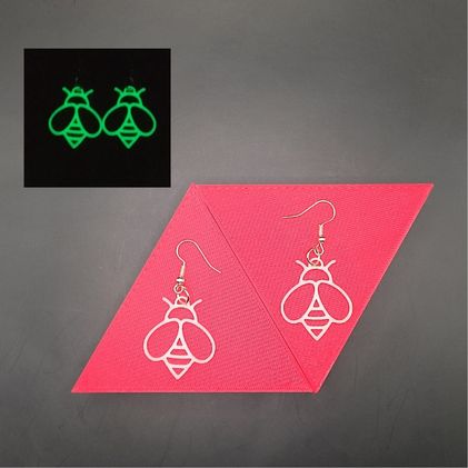 Glow-in-the-Dark Bee Earrings