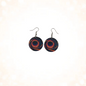 Cosmic Black Hole Round Dangle Earrings