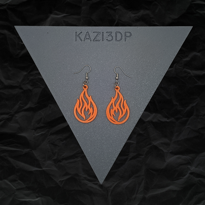 Flame Glow In The Dark Earrings 🔥