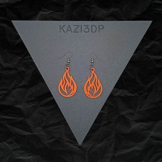 Flame Glow In The Dark Earrings 🔥